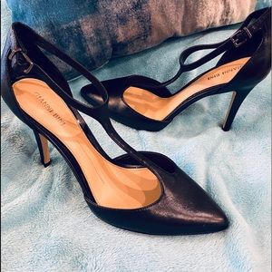 GIANNI BINI black leather heels